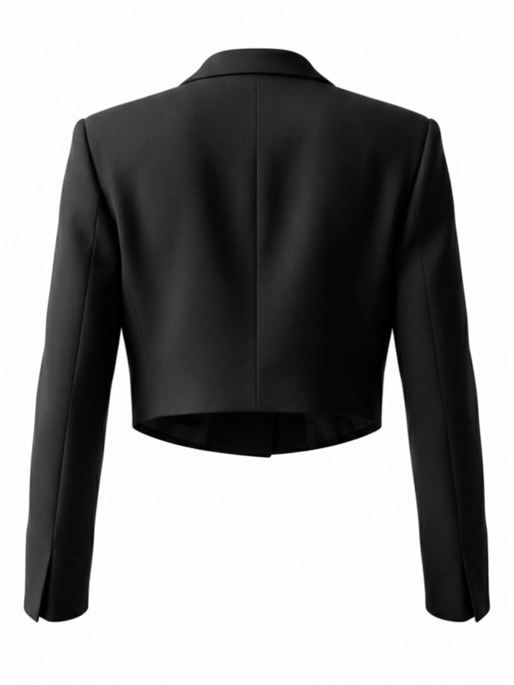 Ronny Kobo Genith Cropped Blazer, Jet black - Picture 5 of 8